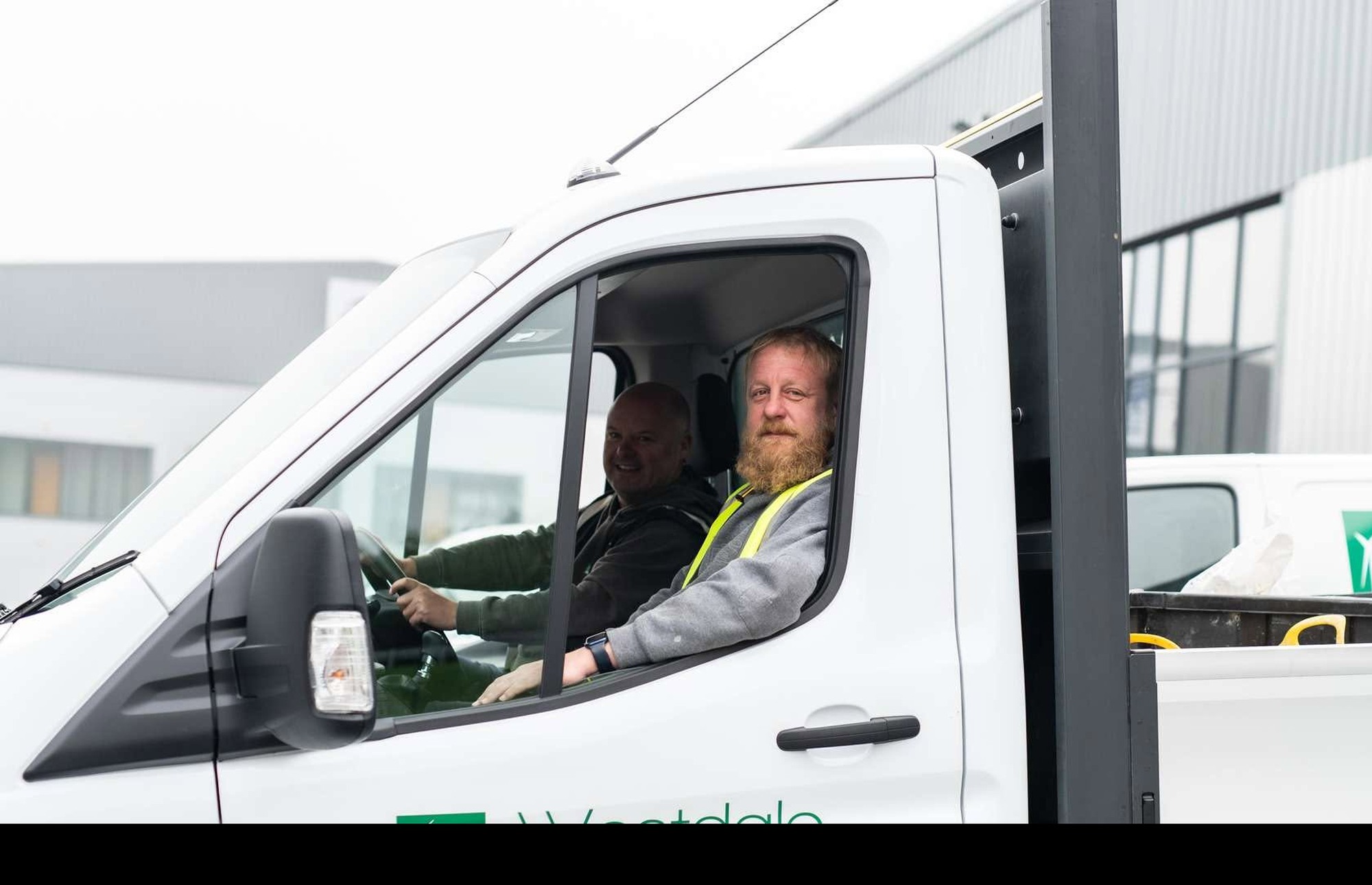 Westdale North operative in a branded van on a local scheme